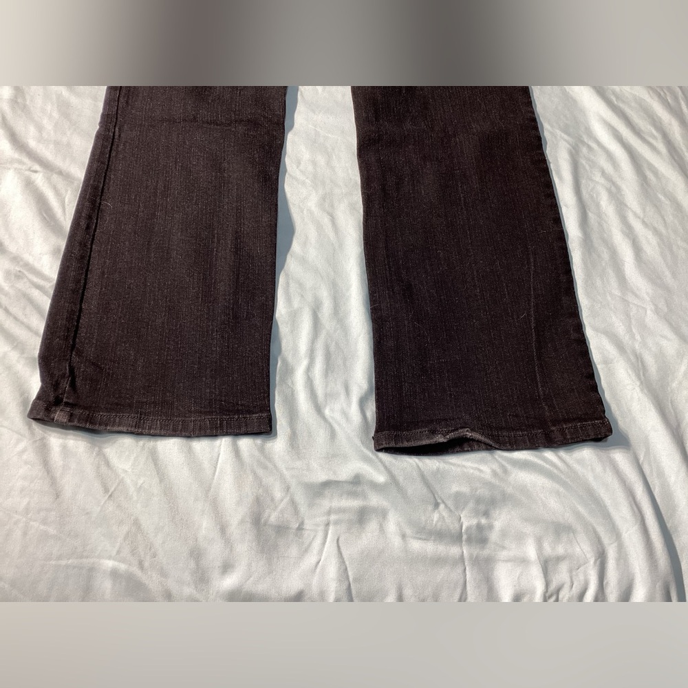 NYDJ Black Stretch Straight Leg Jeans Size 4 - Picture 5 of 9